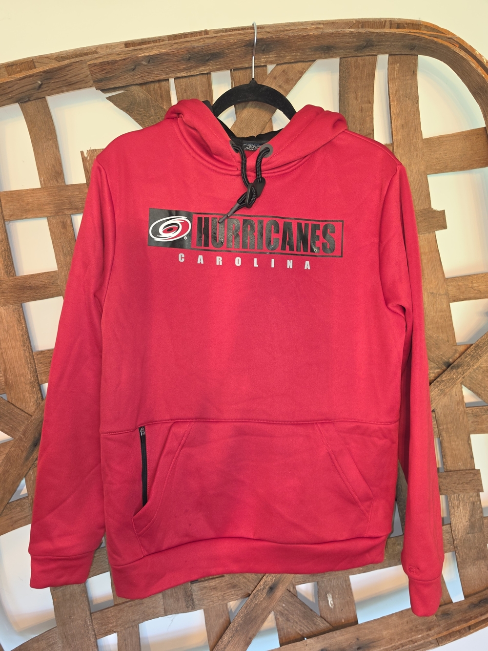 Colosseum Carolina Hurricanes Red Crewneck Hoodie
